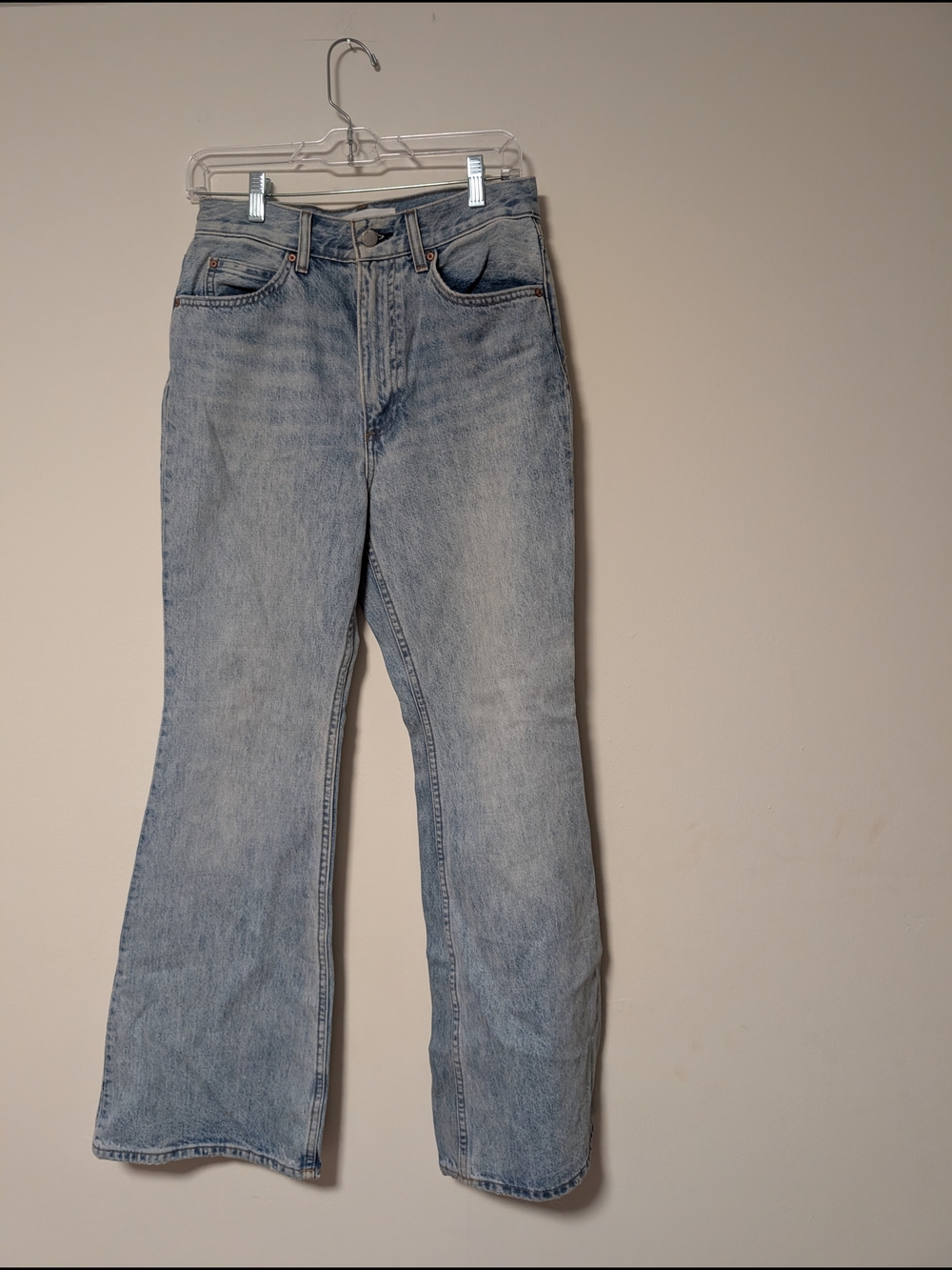 Denim Forum The Marlene 60's High Flare 30L - Light Blue Flare Jeans